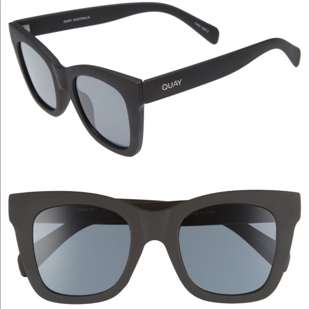 NWT Quay after hours matte black sunglasses